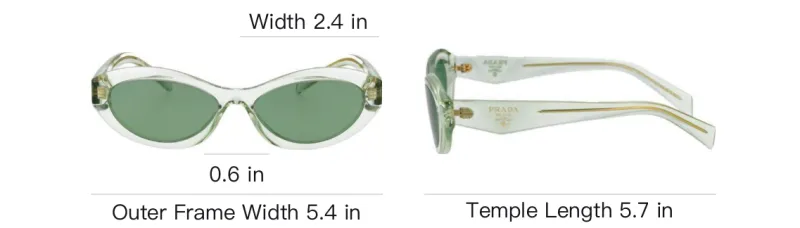 PRADA Cat Eye Sunglasses Women's Green-3