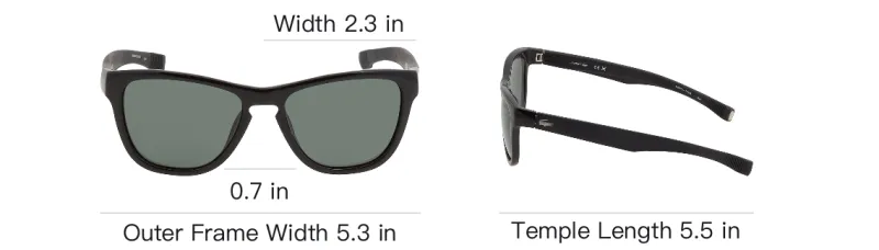 LACOSTE Plastic Irregular Shape Sunglasses Unisex Black-3