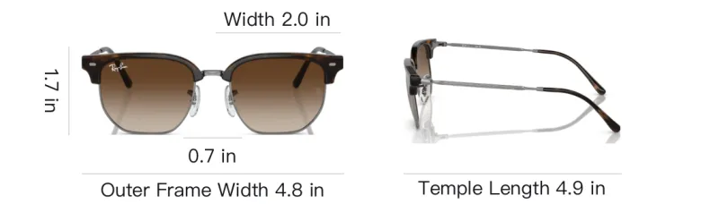 RayBan Injection Molded Irregular Shape Sunglasses Kids' Brown-3