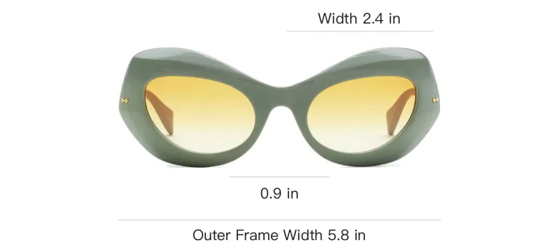 GUCCI Oval Frame Sunglasses-3