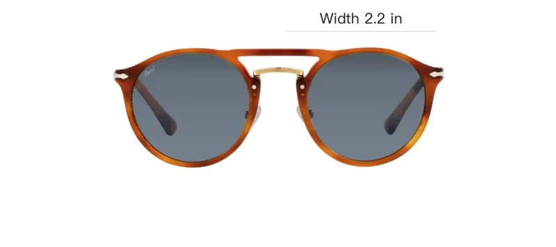 PERSOL Round Frame Double Bridge Sunglasses-2