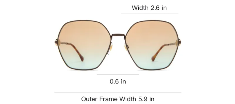 GUCCI Round Frame Sunglasses-2