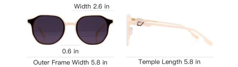 LAPIZ SENSIBLE. Acetate Oval Sunglasses Unisex White-5
