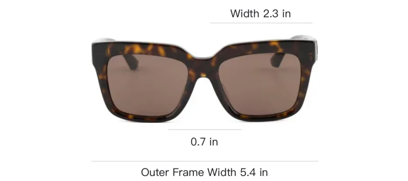 Burberry Plate Frame Square Sunglasses Unisex Tortoiseshell-3