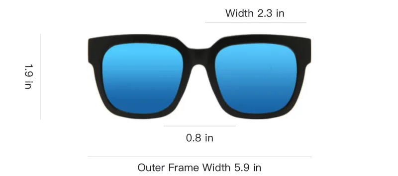 KESSLER TR90 Round Sunglasses Unisex Black-3