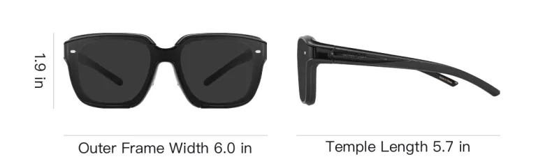 MUJOSH TR90 Square Sun Protection UV Protection Sunglasses For Face Enhancement Unisex Multicolor-5