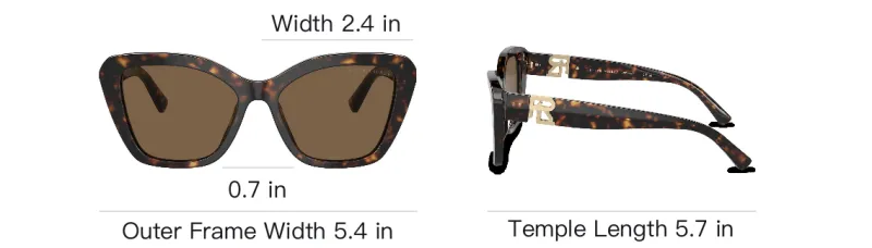 Ralph Lauren Collection Irregular Shape Sunglasses Unisex Tortoiseshell-3