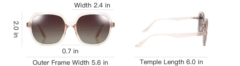 JINS TR/Memory Plastic Square Sunglasses Men's Pink-3