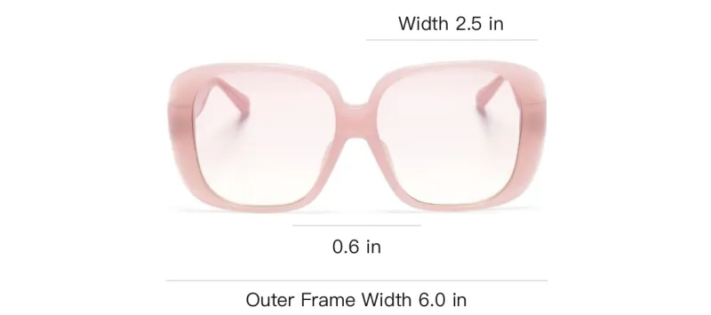 Linda Farrow Acetate Square Sunglasses Women's Pink-3