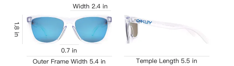 Oakley Acetate Oval Sunglasses Unisex White-3