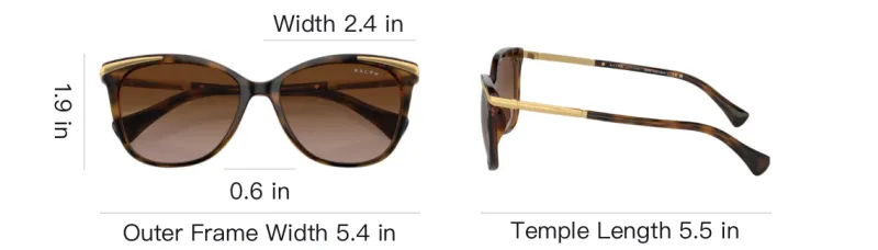 Polo Ralph Lauren Injection Molding Oval Sunglasses Unisex Tortoiseshell-3