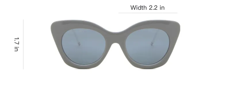 THOM BROWNE· Irregular Shape Sunglasses Women's Gray-3