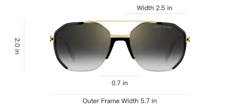 MARC JACOBS Geometric Frame Sunglasses-3