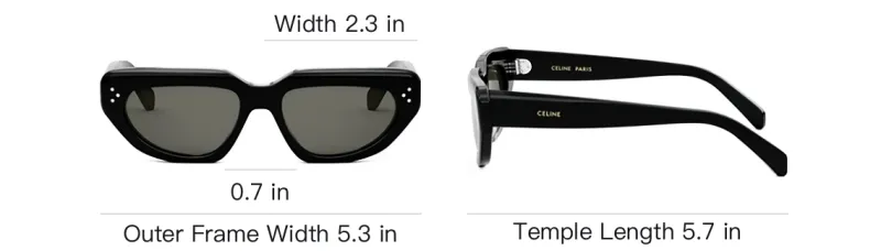 CELINE Triangle Frame Sunglasses-3