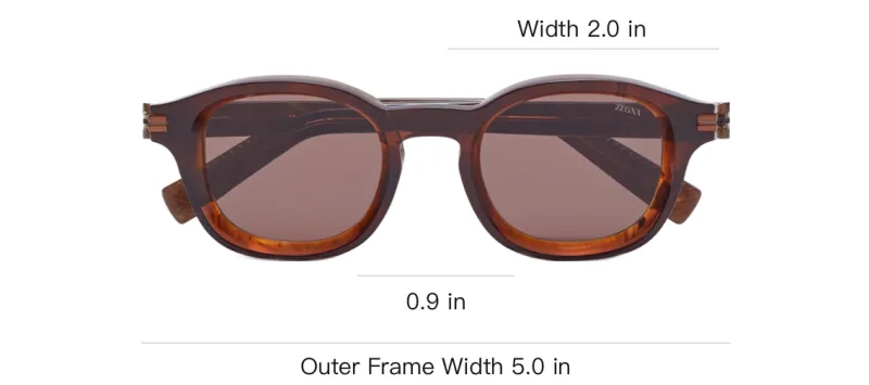 Ermenegildo Zegna Marbled-pattern Round-frame Sunglasses-2