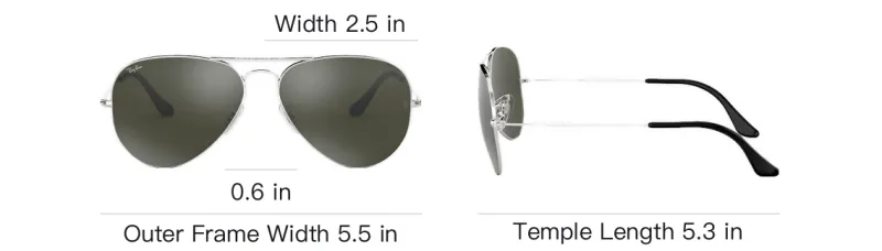 RayBan Aviator Frame Sunglasses-6