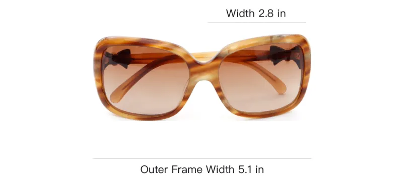 CHANEL Pre-Owned 2000s CC Bow-detail Rectangle-frame Sunglasses-3