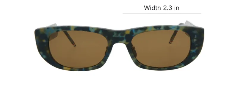 THOM BROWNE Tortoiseshell effect Rectangular frame Sunglasses-3