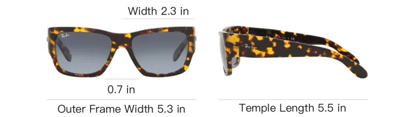 RayBan Rectangular Sunglasses Unisex Tortoiseshell-5