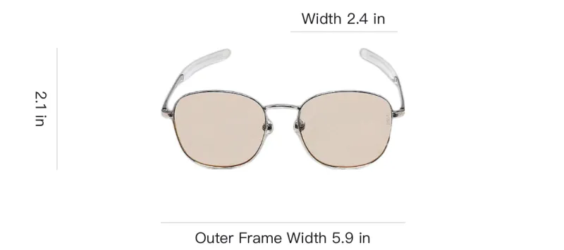 VEDI VERO Metal Square Sunglasses Unisex Silver-2