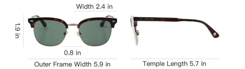 VEDI VERO Acetate Metal Irregular Shape Sunglasses Unisex Tortoiseshell-4