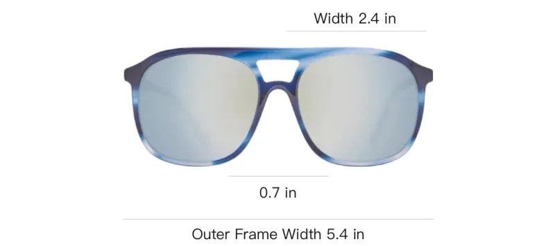 HELLY HANSEN Plastic Square Sunglasses Men's Blue-3