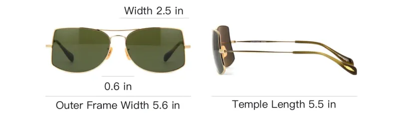 Oliver Peoples Aviator Sunglasses Men's Gold-4