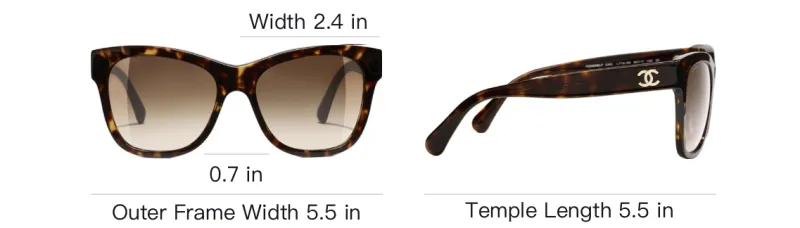 CHANEL Sunglasses Unisex Brown-4