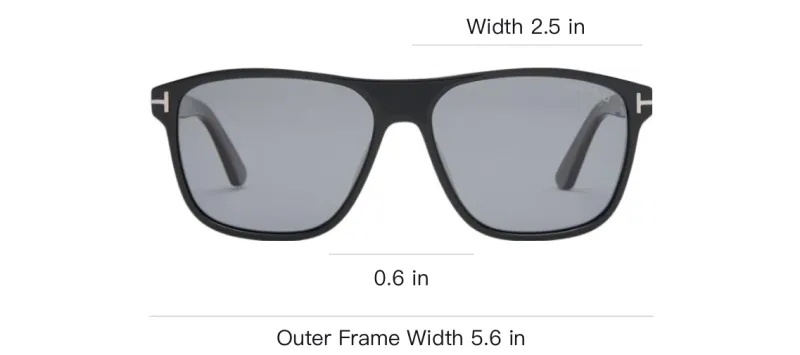 TOM FORD Acetate Square Sunglasses Men's Black-4
