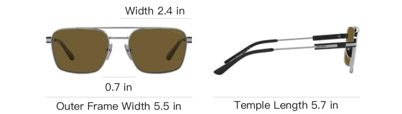 PRADA Square Frame Sunglasses-4