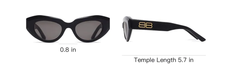 Balenciaga Sunglasses Unisex Black-3