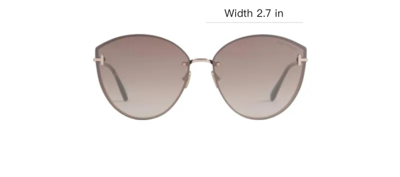 TOM FORD Evangeline Oversize frame Sunglasses-3