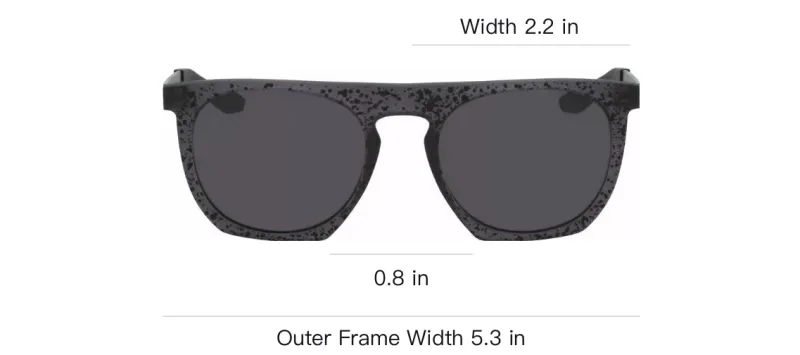 Nike Metal Plastic Square Sunglasses Men's Black-2