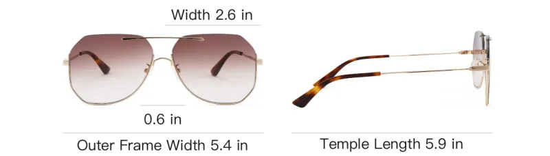 McQ Alexander McQueen Sunglasses Unisex Gradient Brown-5