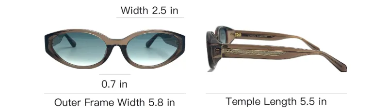 Linda Farrow Lyra Oval Frame Sunglasses-3