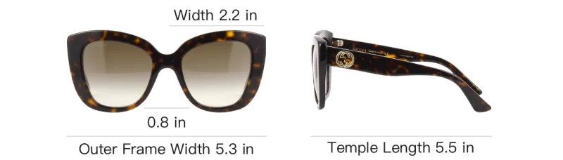 GUCCI Cat Eye Frame Sunglasses-3