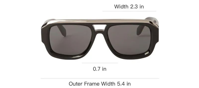 PALM ANGELS Stockton Square-Frame Sunglasses-3