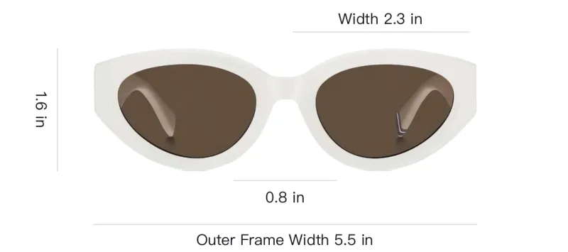Tommy Hilfiger Plastic Oval Sunglasses Women's White-2