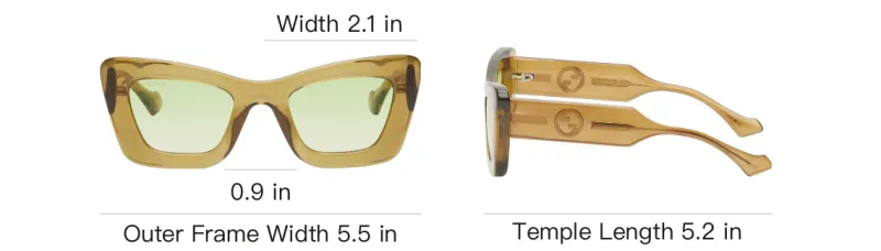 GUCCI Transparent Oversize frame Sunglasses-3