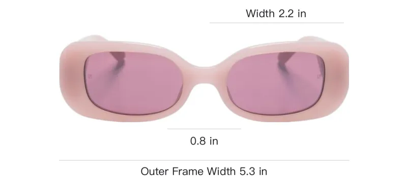 Linda Farrow Lola Rectangular Frame Sunglasses-3