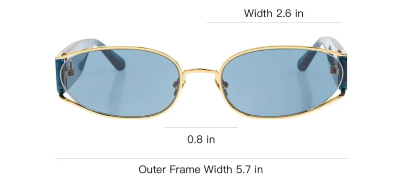 Linda Farrow Shelby Oval Frame Sunglasses-1