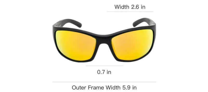 KODAK Plastic Rectangular Sunglasses Men's Black-2