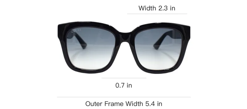 GUCCI Wrong Images GUCCI Square Frame Sunglasses-3