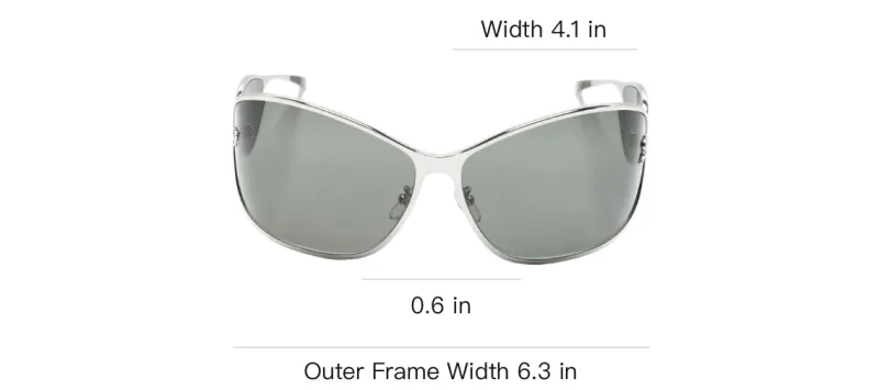 Blumarine Wraparound frame Sunglasses-3