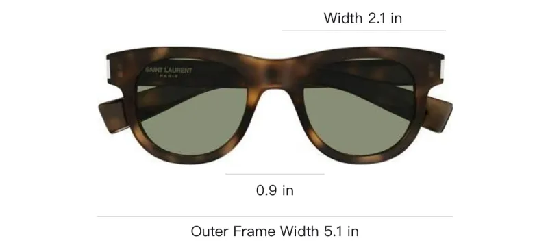 SAINT LAURENT Round Frame Sunglasses-2