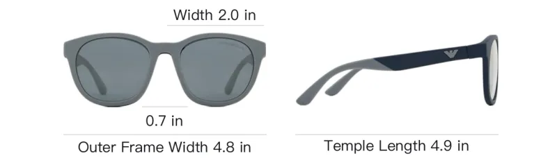 EMPORIO ARMANI Oval Sunglasses Kids' Blue-3