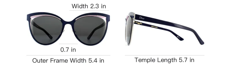 DIOR Sunglasses Women's Blue-4