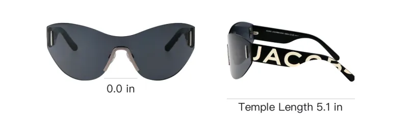 MARC JACOBS Logo embossed Shield frame Sunglasses-3