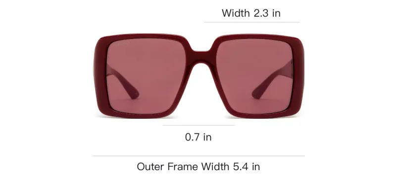 GUCCI Square Frame Sunglasses-2