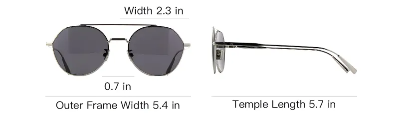 DIOR Aviator Sunglasses Men's Silver-3